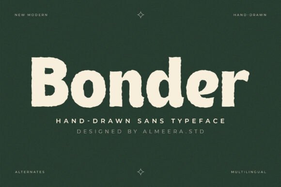 Bonder Typeface: Elevate Brand Identity with Bold Display Typography