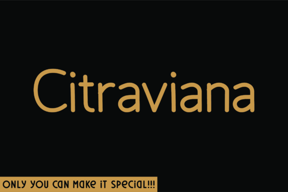 Citraviana: A Unique Handwritten Typeface for Digital Branding