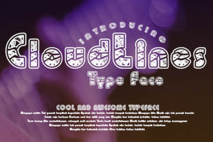 CloudLines: The Unique Typeface for Creative Crafters and Sellers