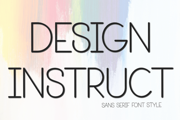Design Instruct: The Festive Typeface for Holiday Crafts and Shop Branding