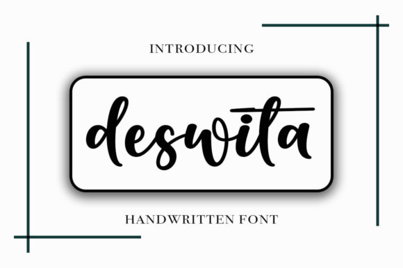 Deswita: A Romantic Handwritten Typeface for Modern Web Design