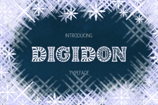 Digidon Typeface: A Decorative Font for Modern Brand Identity
