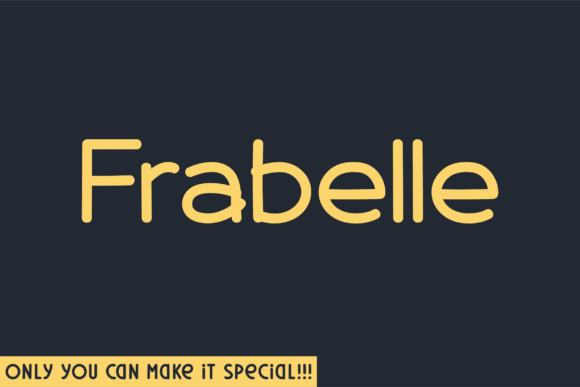 Frabelle Typeface: A Natural Handwritten Font for Digital Branding