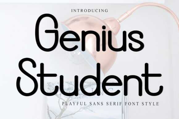 Genius Student: A Versatile Sans Serif Typeface for Handmade Creations