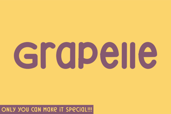 Grapelle Handwritten Font for Unique Craft Projects