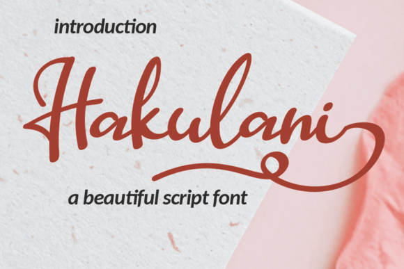 Hakulani: A Handwritten Typeface for Modern Web Design