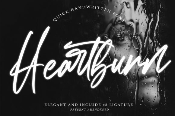 Heartburn: A Handwritten Typeface for Modern Web Design