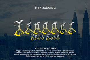 Jengger Font: A Decorative Typeface for Craft Creations