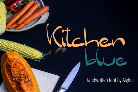 Kitchen Blue: A Handwritten Typeface for Authentic Campaign Design