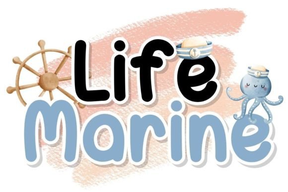 Life Marine: A Whimsical Freebie Font for Handmade Labels and Printables