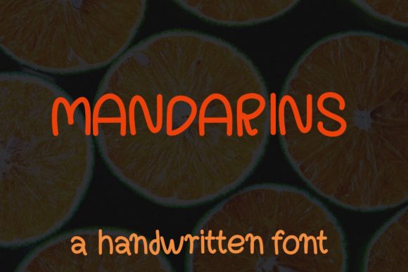 Mandarins Typeface: A Sweet Handwritten Font for Crafters