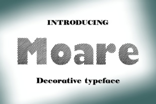 Moare Light: A Refined Decorative Typeface for Editorial Design
