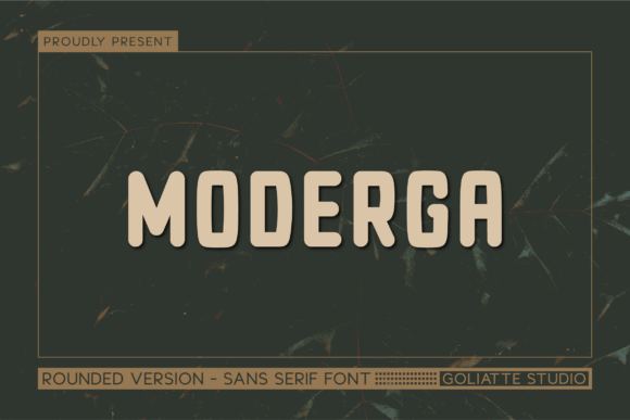 Moderga: A Whimsical Sans Serif Typeface for Handmade Brands