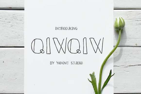 Qiwqiw: A Handwritten Typeface for Authentic Brand Storytelling