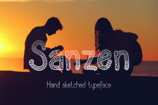 Sanzen: A Modern Decorative Typeface for Web Design