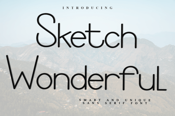 Sketch Wonderful: A Festive Typeface for Editorial Design