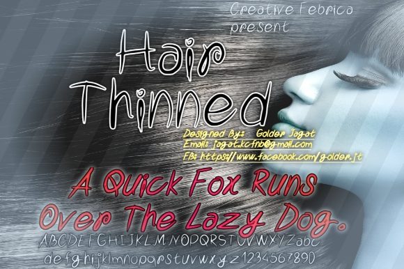 Upgrade Your Brand Identity with the Hair Thinned Typeface