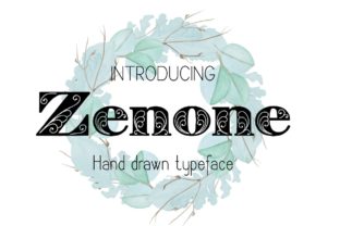 Zenone Font: A Hand-Drawn Typeface for Strong Brand Identity