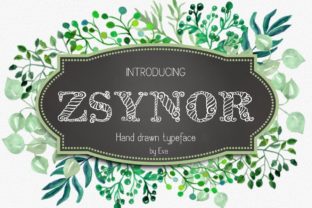 Zsynor: A Hand-Drawn Decorative Typeface for Editorial Design